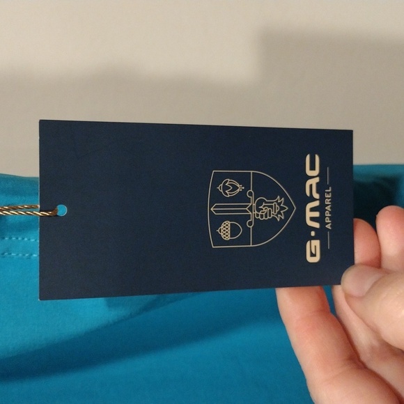 NWT G-Mac Men's Danube Blue Chino Style Tech Shorts Size 40-Golf Gorpcore - Picture 2 of 7